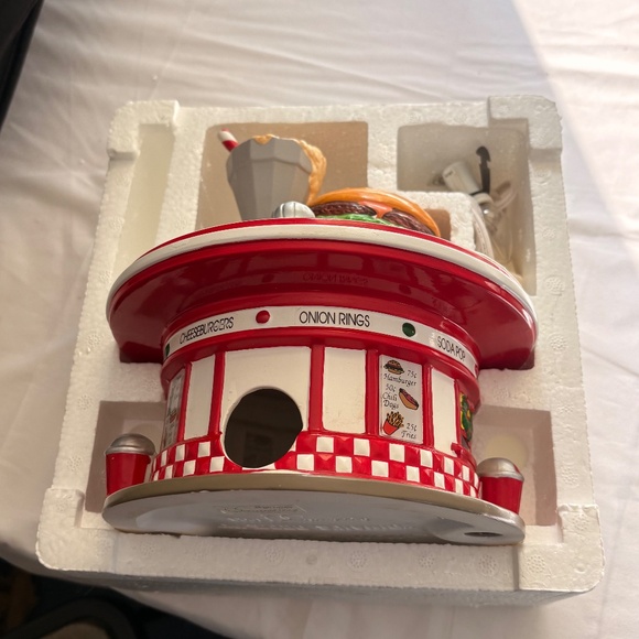 Department 56 Snow Village Lighted Factory with Smoke Stack with Styrofoam Box - Picture 13 of 14